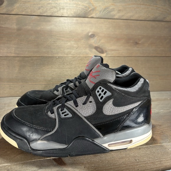 nike air flight 89 mens size 10.5 shoes black comfort athletic sneakers